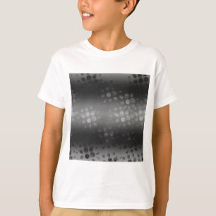 T-shirt Motif des éclats pointus - Noir, Gris, Blanc