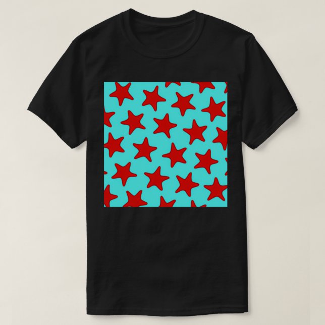 T-shirt Motif d'étoiles de mer moyen 3 (Design devant)