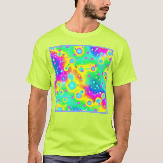 T-shirt Motif dynamique Neon Blaze (Devant)