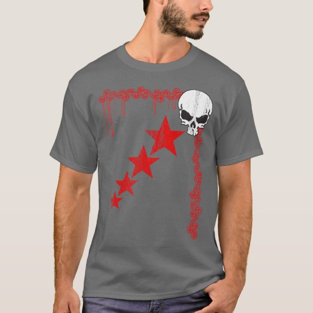 T-shirt Motif en costume/étoile (rouge) (Devant)