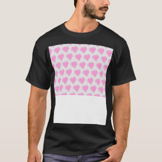 T-shirt Motif en forme de coeur rose