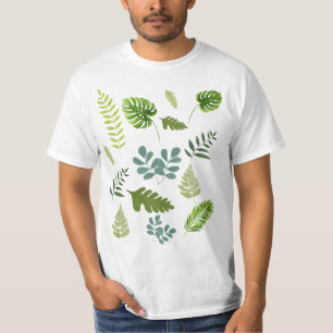 T-shirt Motif Feuille de la Jungle tropicale - Botanique V