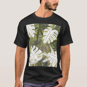 T-shirt Motif Feuille tropical dynamique