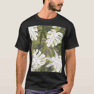 T-shirt Motif Feuille tropical dynamique