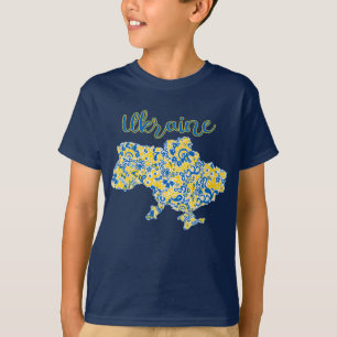 T-shirt Motif folklorique et typographie ukrainienne T-shi