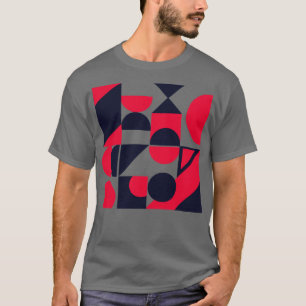 T-shirt motif géométrique Abstrait Bauhaus