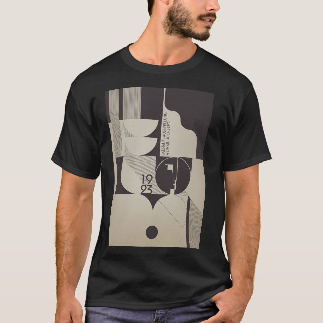 T-shirt Motif géométrique inspiré du Bauhaus (Devant)