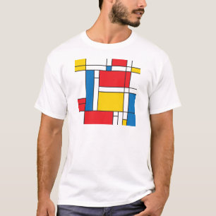 T-shirt Motif graphique inspiré par Mondrian moderne