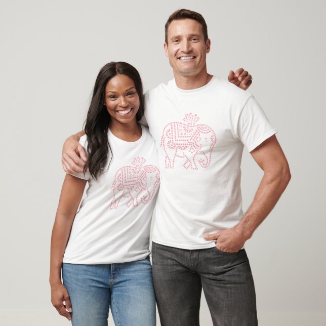 T-shirt Motif indien éléphant (Unisexe)