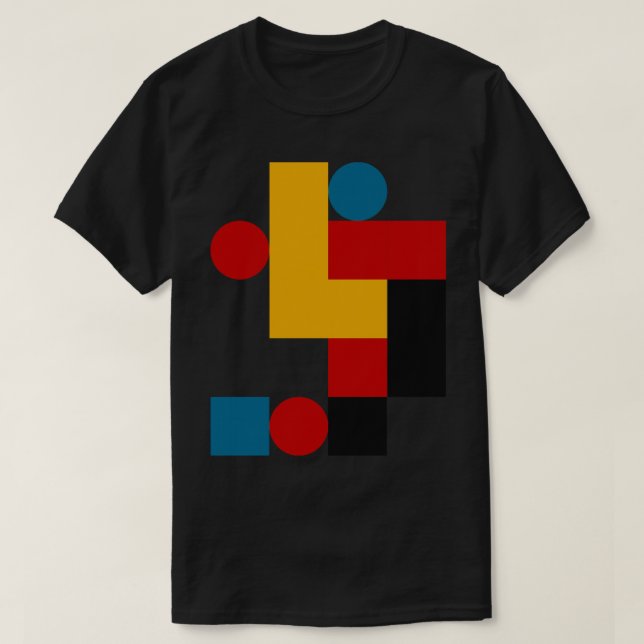 T-shirt Motif inspiré du Bauhaus 2 (Design devant)