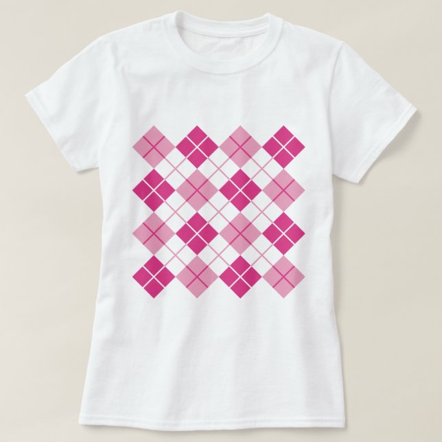 T-shirt Motif Jacquard rose (Design devant)