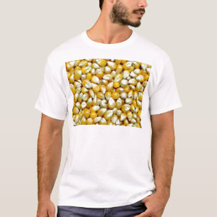 T-shirt Motif jaune de noyaux de maïs éclaté