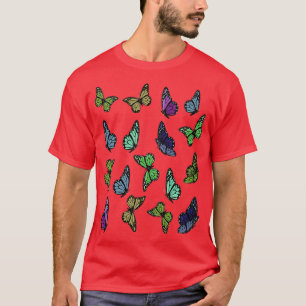 T-shirt Motif papillon coloré et mignon 1