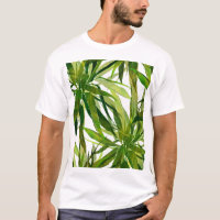 Motif peint à la main Feuille de palme