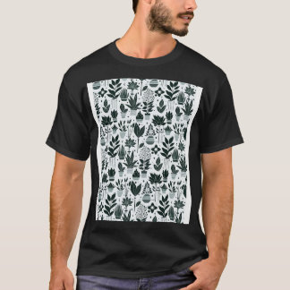 T-shirt Motif Plante du Bauhaus Green
