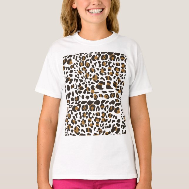 T-shirt Motif Poster de animal Leopard Jaguar (Devant)