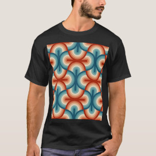 T-shirt Motif Retro Summer Rainbow Stripes