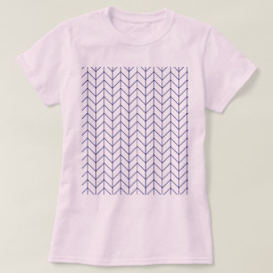 T-shirt motif rose et bleu
