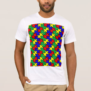 T-shirt Motif sans couture de puzzle