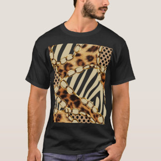 T-shirt Motif sans couture Leopard Poster de animal