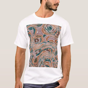 T-shirt Motif topographique Abstrait