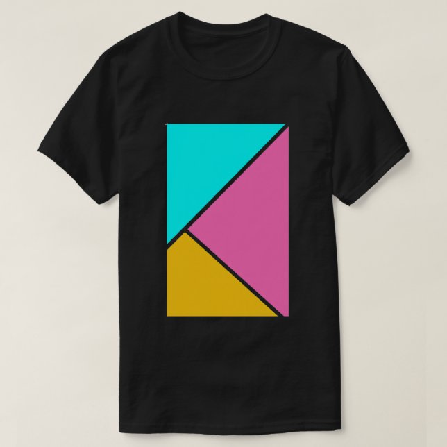T-shirt Motif triangle géométrique (Design devant)