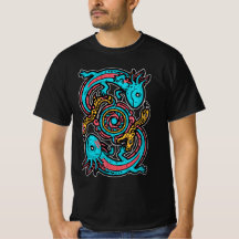 Motif tribal aztèque axolotl Xolotl mythologie boh