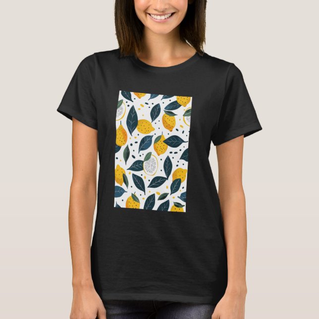 T-shirt Motif vintage Art Fruit citron 2 (Devant)