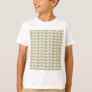 T-shirt Motif Vintage Green Retro Y2K Leaf