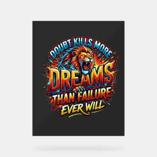 T-shirt Motivant Doute Tue Plus De Rêves 
