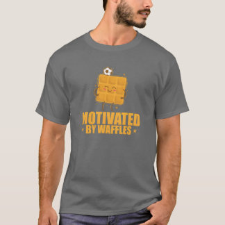 T-shirt Motivated by Waffles Dough Pastry Snack gift
