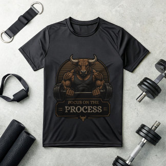 T-Shirt Motivation Bull Gym | Se concentrer sur le