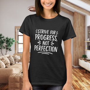 T-shirt Motivation de citation en noir blanc