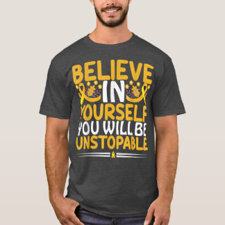 T-shirt Motivation de sensibilisation au cancer chez l'enf