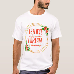 T-shirt Motivation des paroles pour le succès et la lutte