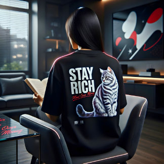 T-Shirt Motivation Mentalité de Richesse Amateur d