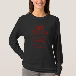 T-shirt Motivation Viking Ne jamais abandonner Entraînemen