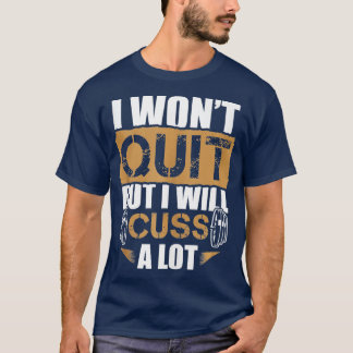 T-shirt Motivational Barbell Workout Gym Saym Sayes ank op