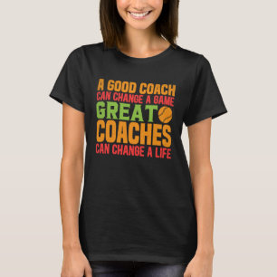 T-shirt Motivational Baseball design bon entraîneur