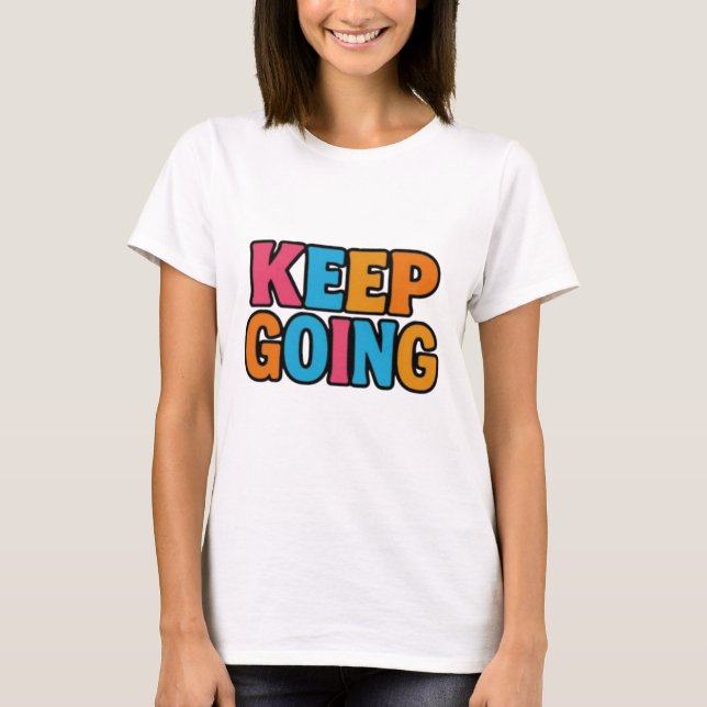 T-shirt Motivational Typography for Fitness and Office (Devant)