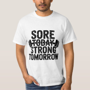 T-shirt Motivationnel - douloureux aujourd'hui fort demain