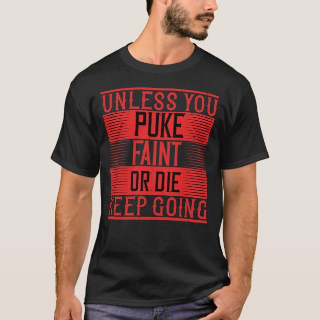 T-shirt Motivationnel Gym Workout (Devant)