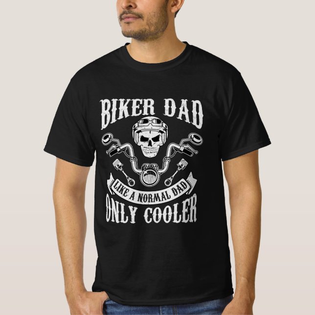T-Shirt Moto, Biker Dad  (Front)
