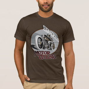 T-shirt moto board track racer