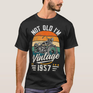 T-shirt Moto Classique vintage 1957 Plus De 65 Ans