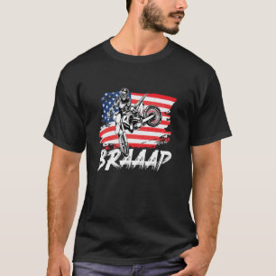 T-shirt Moto cross et moto tout terrain, Braaap, Motard au