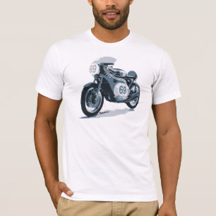 T-shirt Moto de classique de coureur de café