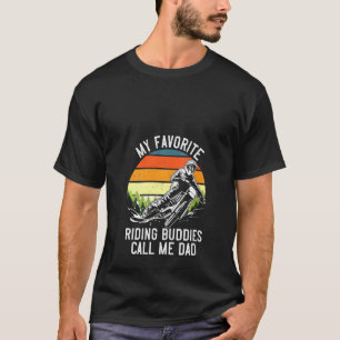 T-shirt Moto-femme papa Dirt Vélo Motocross équitation