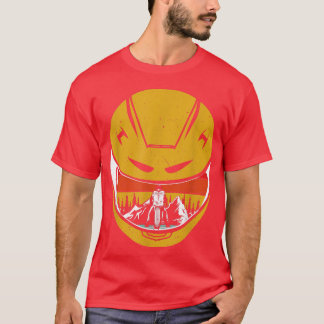 T-shirt Moto Goggles Montagne Neige Montagne Hiver V