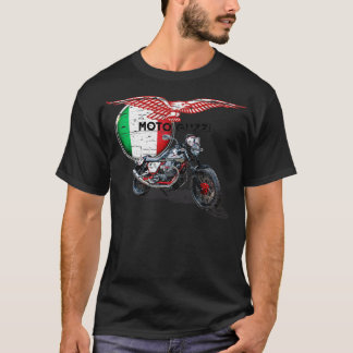 T-shirt Moto Guzzi en détresse